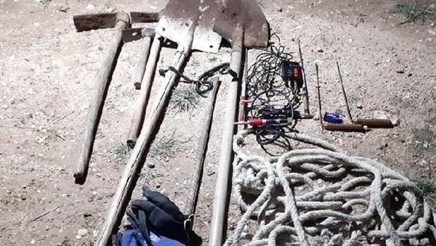 Manisa'da sit alanında kaçak kazıya suçüstü