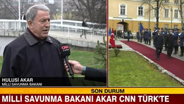 Son dakika... Bakan Akar, CNN Türk'te soruları yanıtladı: 'Doğu Akdeniz'de hak ve menfaatlerimizden vazgeçmeyiz'
