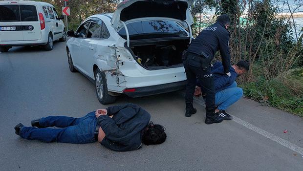 Samsun'da uyuşturucu tacirleri film gibi kovalamacayla yakalandı