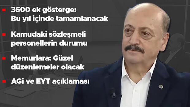 Bakan Bilgin CNN TÜRK’te müjdeleri verdi! 3600 ek gösterge, sözleşmeli personellerin durumu, AGİ ve EYT...