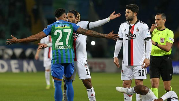 Çaykur Rizespor - Beşiktaş maçında saha fena karıştı