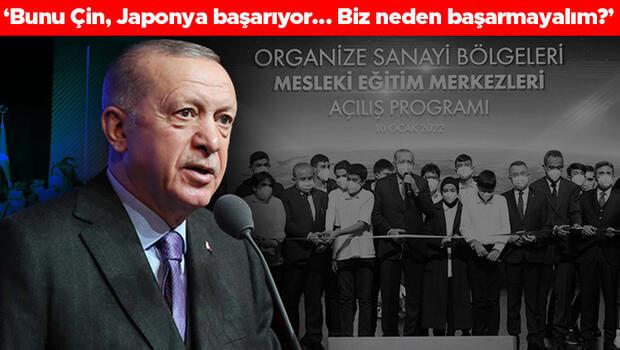 Uluslararası Mesleki ve Teknik Anadolu Liseleri... Cumhurbaşkanı Erdoğan: Yeni bir projeyi daha devreye alıyoruz
