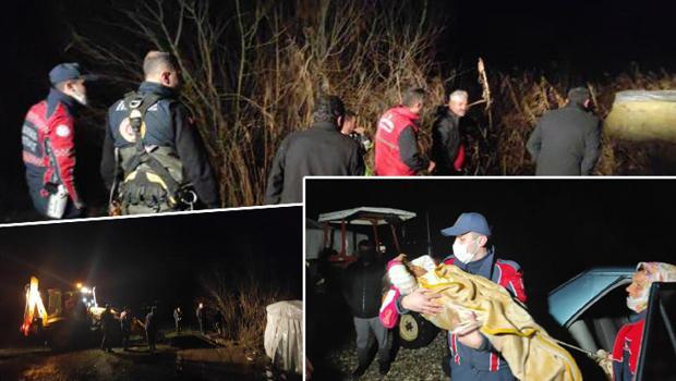 Dere taşınca mahsur kalan 1'i bebek, 4 kişilik aile kurtarıldı