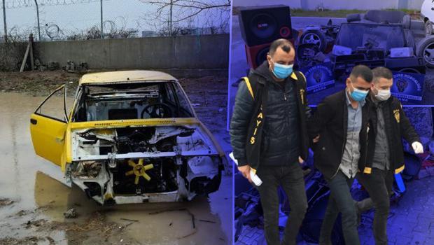 Otomobili çalıp parçaladı! 'Kendi otomobilim zannettim' dedi