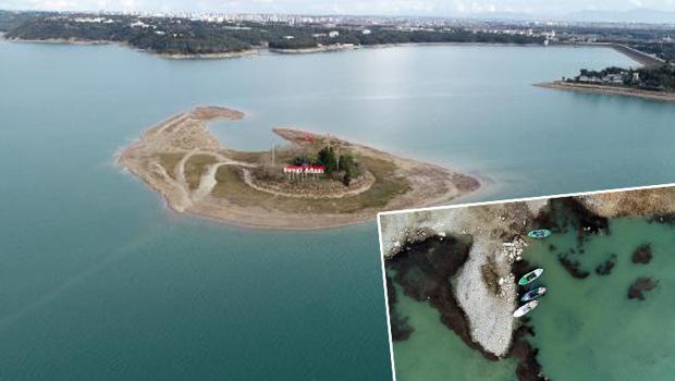 Seyhan Baraj Gölü'nün seviyesi yükseldi! Sevgi Adası’nın yolu suya gömüldü