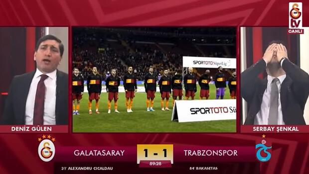 Galatasaray-Trabzonspor maçında GS TV spikerleri yıkıldı! Visca'nın golü sonrası...
