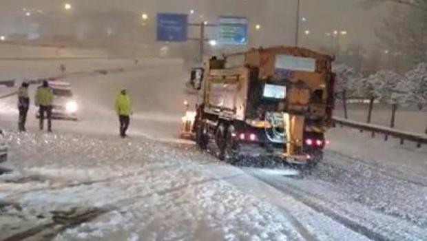 Kocaeli'de yoğun kar yağışı