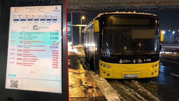 İstanbul'da toplu taşıma felç oldu! Ekranlar 'iptal' yazısıyla doldu