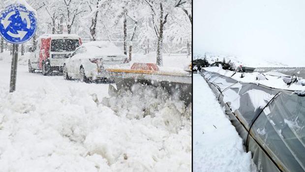 Isparta'da 11 saat aralıksız yağdı! Kar kalınlığı 25 santimi buldu