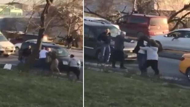 Esenyurt'ta taksici ile yolcu yumruk yumruğa birbirine girdi