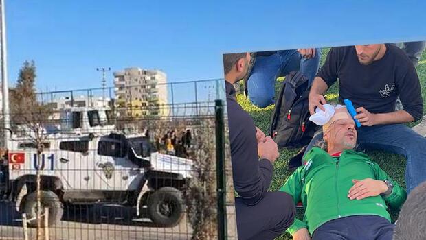 Mardin’de oynanan maçta ortalık savaş alanına döndü! Futbolcular ve antrenör yaralandı
