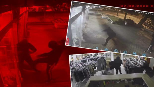 Çekmeköy'de 'gözü dönmüş' hırsızlık! Kaldırım taşıyla kapıyı kırdılar