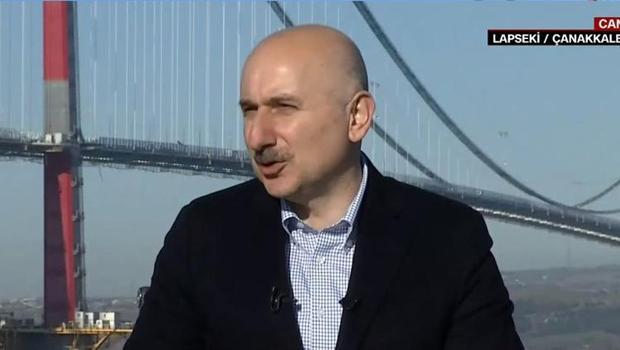 Son dakika... CNN Türk 1915 Çanakkale Köprüsünde...  Bakan Karaismailoğlundan geçiş ücreti açıklaması