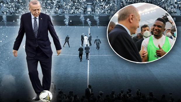 Senegal Stadyumu açıldı! Başlangıç vuruşu Cumhurbaşkanı Erdoğan'dan
