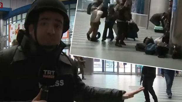 Kiev Tren Garı'nda panik anları... Siren sesleri geliyor