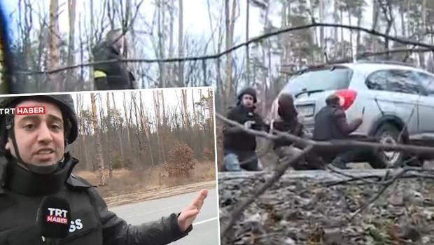 Son dakika: Ukrayna'dan sıcak görüntüler! TRT Haber ekibi çatışmanın ortasında kaldı