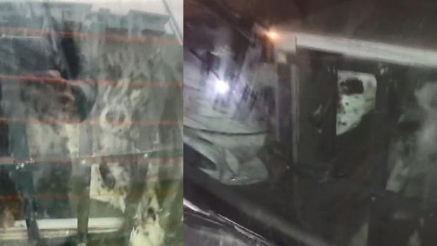 Sahibinin aracın bagajına hapsettiği köpeği hayvanseverler kurtardı
