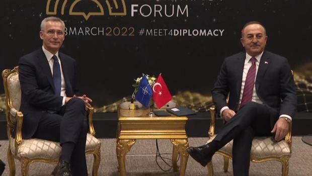 Bakan Çavuşoğlu, NATO Genel Sekreteri Stoltenberg ile görüştü