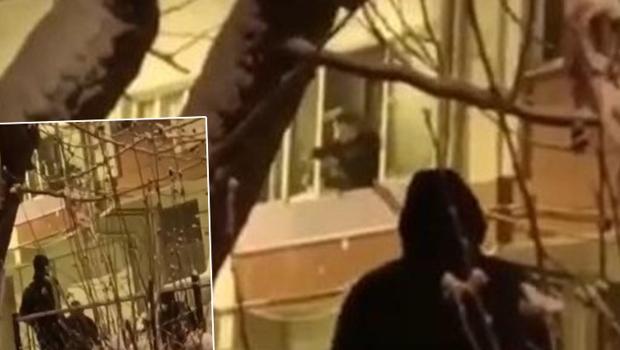 Esenler'de cama isabet eden kartopu tartışmaya neden oldu