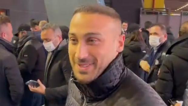 Cenk Tosun, Galatasaray - Beşiktaş derbisi için Nef Stadı'nda
