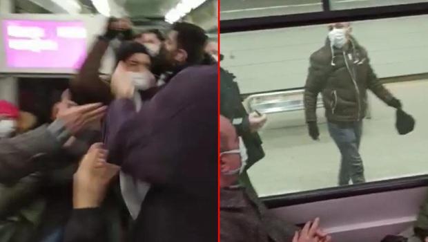 Tramvayda 'yol verme' kavgası: O anlar kamerada