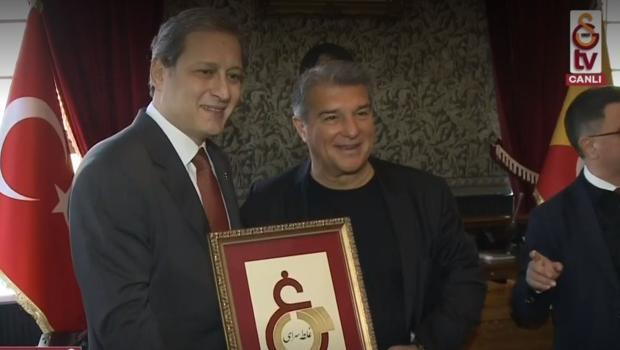 Barcelona Başkanı Joan Laporta Galatasaray Lisesi'ni ziyaret etti