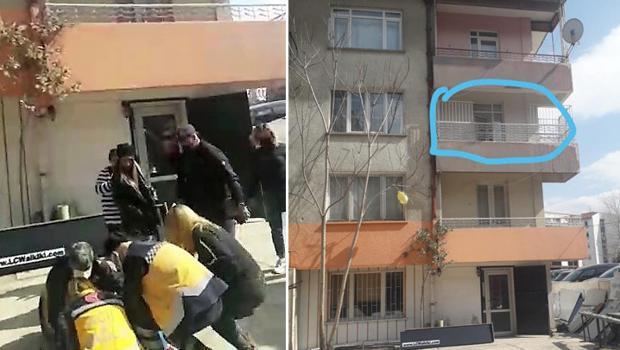 Denizli'de 2. kattan düşen çocuk yaralandı