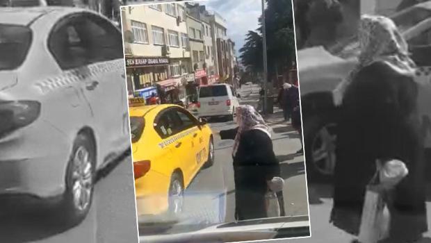 İstanbul’da yaşlı kadının zor anları: Taksi ne olur beni al