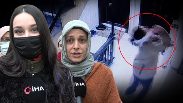 Apartmanda huzurları kalmadı! Kâbusu yaşatan komşu kamerada