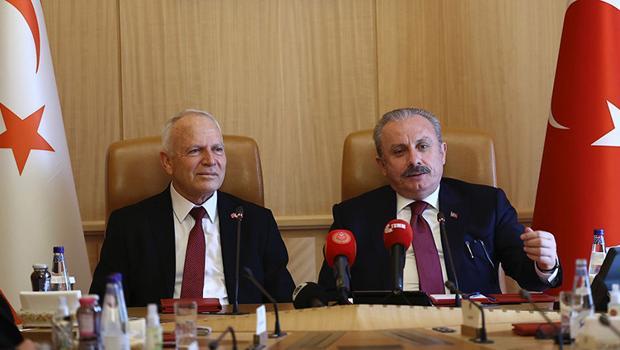 TBMM Başkanı Şentop, KKTC'li mevkidaşı ile görüştü