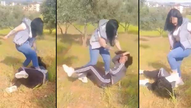 Erkek arkadaşıyla görüştüğü iddiasıyla dövdü, yerlerde sürükledi