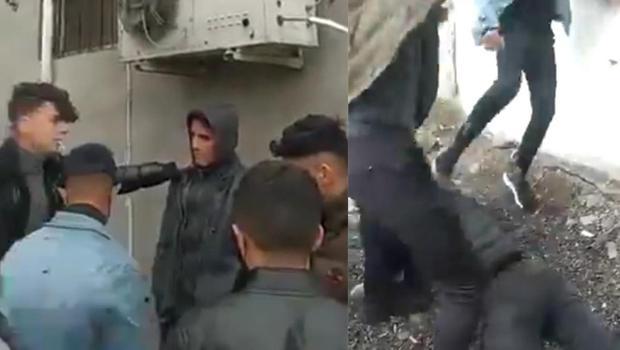 Iğdır'da kan donduran görüntü! Dövdüler, başını ezmeye kalktılar