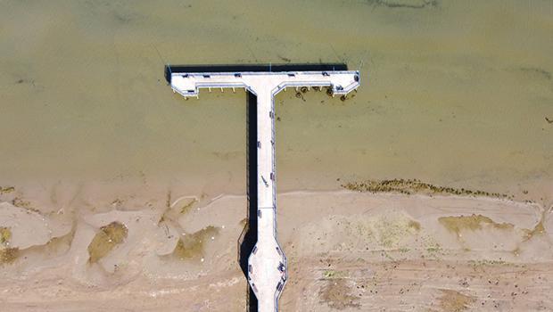 İznik Gölü'nde dikkat çeken görüntü! 1 yılda su seviyesi 14 santimetre düştü