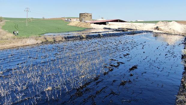 Edirne'de zift dolu havuzun patladığı şantiyenin faaliyetleri durduruldu