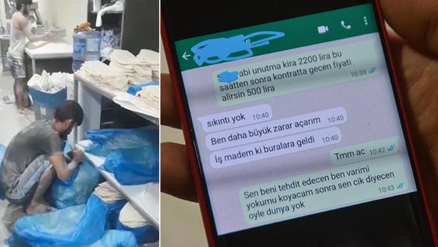 Yere dökülen unlarla lavaş yapıldı! Kendisini böyle savundu