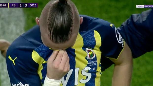 Fenerbahçe'de sakatlanan Dimitris Pelkas gözyaşlarına boğuldu