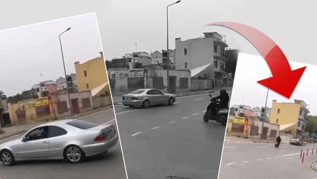 Kaldırımda son bulan 3 saniyelik drift: 'Videonun devamı sanayide çekilir'