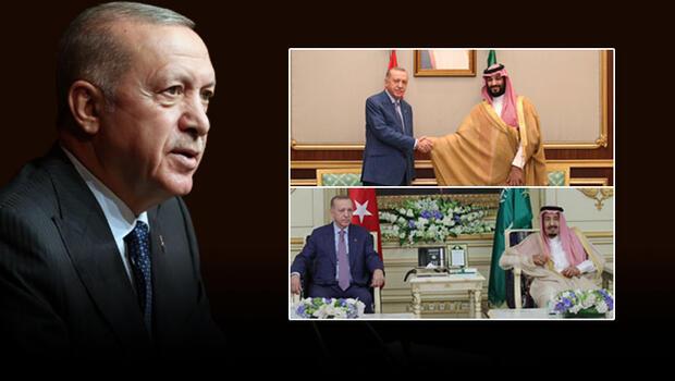 Yeni dönemin ilk temasları! Erdoğan'dan Suudi Arabistan'da dikkat çeken mesajlar...