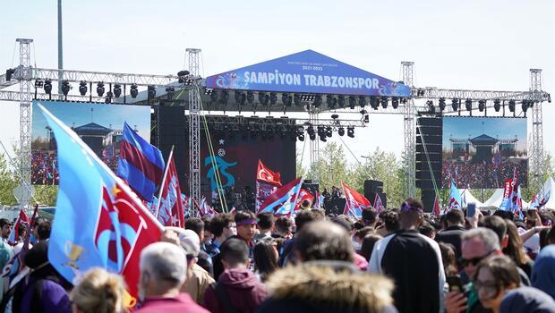 Trabzonspor'un Yenikapı'daki şampiyonluk kutlaması