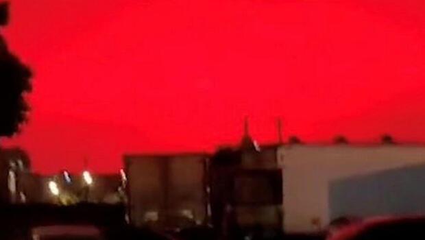 Çin'de gökyüzü kızıla boyandı! Merakla beklenen açıklama geldi... İşte nedeni