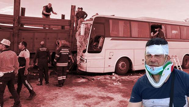 Manisa’da korkunç kaza! Servis otobüsü demir yüklü kamyona çarptı: 1 ölü, 7’si ağır 30 yaralı 