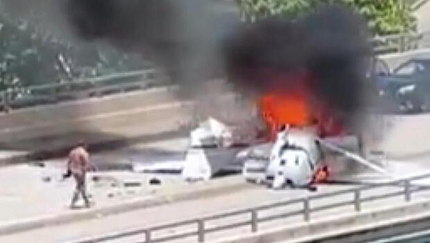 Miami’de uçak köprüye düştü: 2 yaralı