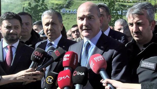 İçişleri Bakanı Süleyman Soylu İstanbul'da deprem tatbikatını inceledi