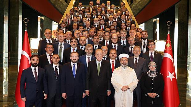 Cumhurbaşkanı Erdoğan, Diyanet İşleri Başkanlığı müşavir ve ataşeleri ile bir araya geldi 
