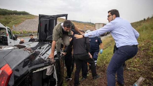 Şentop’un koruma ekibi kaza yaptı; 2 özel kalem müdür yardımcısı ve 2 polis yaralı