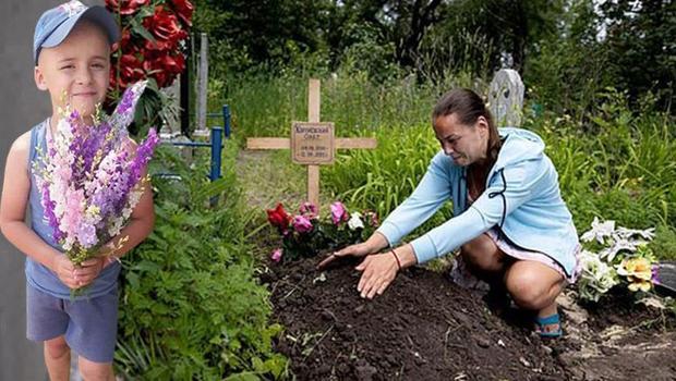 Elinde çiçeklerle fotoğrafını çekmişti… 6 yaşındaki oğlunu elleriyle gömdü