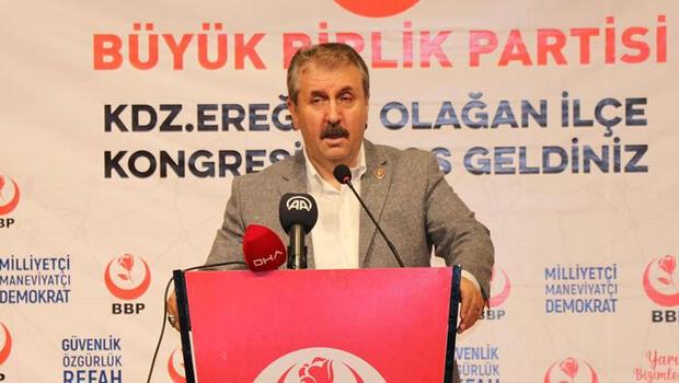 BBP Genel Başkanı Mustafa Destici'den CHP'li Tanrıkulu'nun sosyal medya paylaşımına tepki 