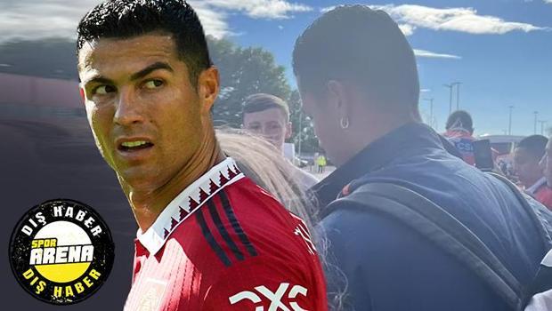 Cristiano Ronaldo'dan çok konuşulan hareket! Manchester United taraftarı tepkili...