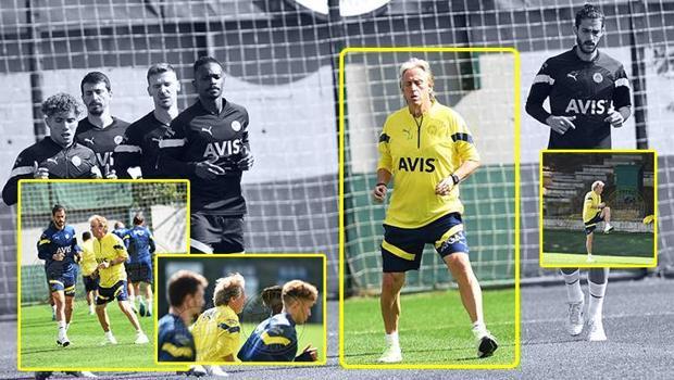 Fenerbahçe'de Jorge Jesus futbolcularla birlikte çalıştı! Emre Mor...