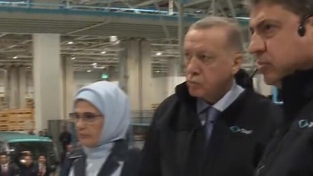Cumhurbaşkanı Erdoğan, Togg fabrikasını gezdi